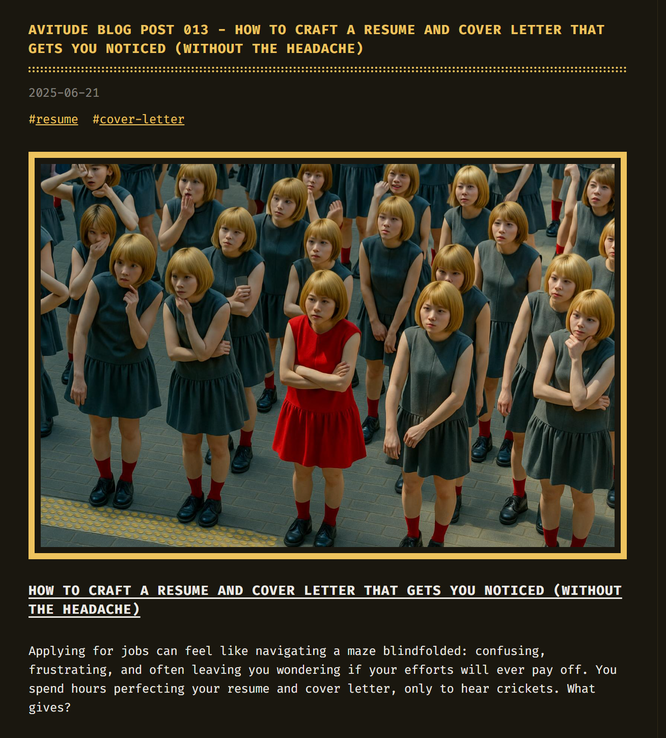 Avitude Blog